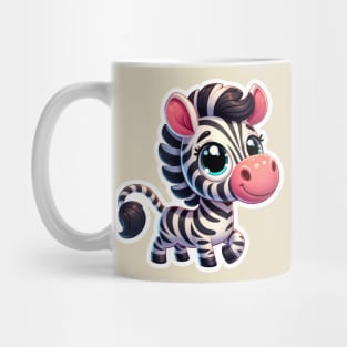 Zebra Kawaii Critter Cove Cute Animal A Splash of Forest Frolics and Underwater Whimsy! Mug